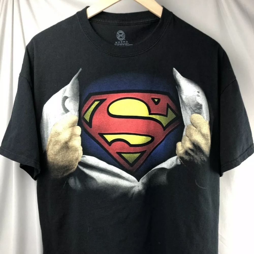 Superman 2XL Mens T-shirt D.C Comics XXL Logo